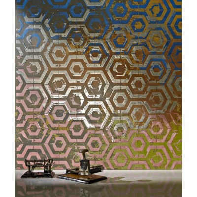 Stencil Τεχνοτροπίας για Διακόσμηση Τοίχου 53x76cm Novacolor Kami Tile NC6336