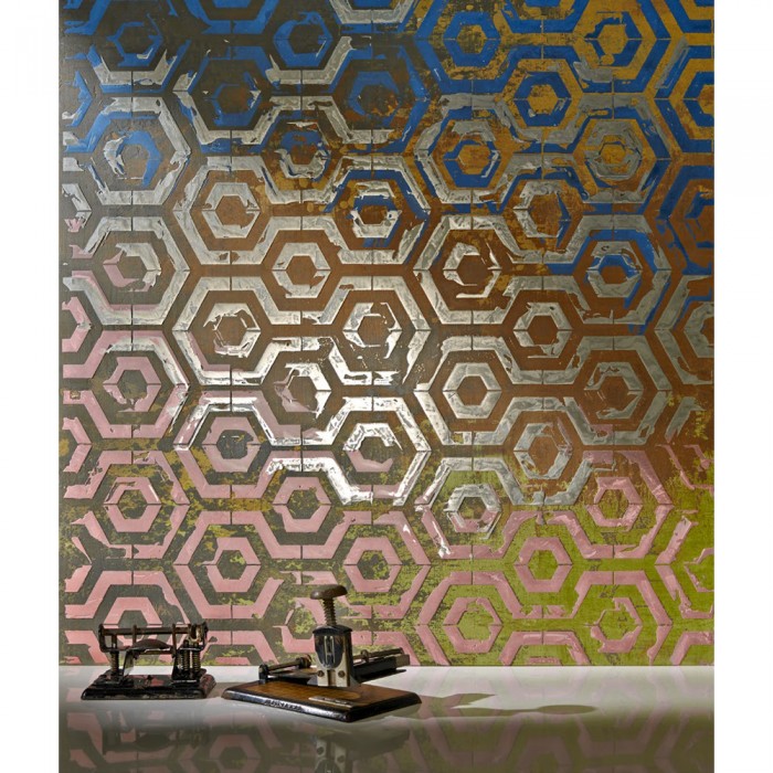 Stencil Τεχνοτροπίας για Διακόσμηση Τοίχου 53x76cm Novacolor Kami Tile NC6336