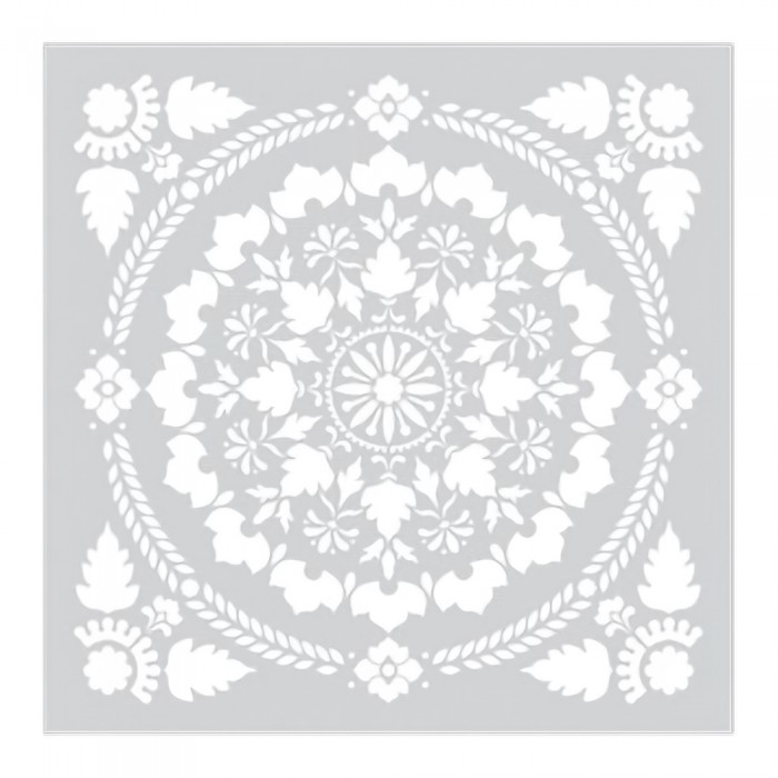 Stencil Τεχνοτροπίας για Διακόσμηση Τοίχου 53x53cm Novacolor Mandala Fusion NC6280S