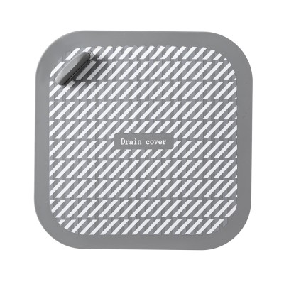 Κάλυμμα Σιλικόνης για Αποχέτευση Δαπέδου Μπάνιου και Νεροχύτη Κουζίνσς κατά των Οσμών 15x15cm Γκρι S4KZ7-Grey