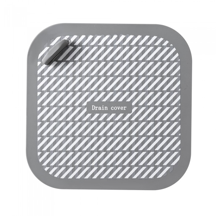 Κάλυμμα Σιλικόνης για Αποχέτευση Δαπέδου Μπάνιου και Νεροχύτη Κουζίνσς κατά των Οσμών 15x15cm Γκρι S4KZ7-Grey