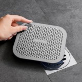 Κάλυμμα Σιλικόνης για Αποχέτευση Δαπέδου Μπάνιου και Νεροχύτη Κουζίνσς κατά των Οσμών 15x15cm Γκρι S4KZ7-Grey