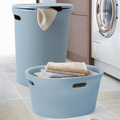 Καλάθι Απλύτων BOABAB 40 L από Πλαστικό σε Χρώμα Γαλάζιο 22558 