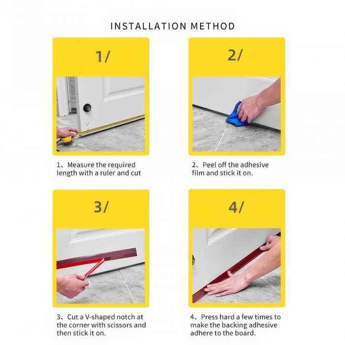 Λάστιχο Στεγανοποίησης Αεροστοπ Σιλικόνης/TPE για Ξύλινες Πόρτες με Μήκος 100cm Καφέ H041-BROWN