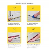 Λάστιχο Στεγανοποίησης Αεροστοπ Σιλικόνης/TPE για Ξύλινες Πόρτες με Μήκος 100cm Γκρι H041-GREY