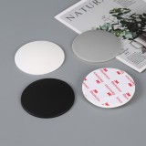 Προστατευτικό Αυτοκόλλητο Τοίχου Πόρτας από Σιλικόνη Στρόγγυλο Μαύρο Ø8cm