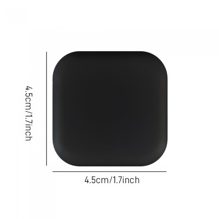 Προστατευτικό Αυτοκόλλητο Τοίχου Πόρτας από Σιλικόνη Τετράγωνο Μαύρο 3.5x3.5cm