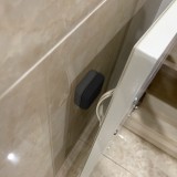 Προστατευτικό Αυτοκόλλητο Τοίχου Πόρτας από Σιλικόνη Τετράγωνο Μαύρο 3.5x3.5cm