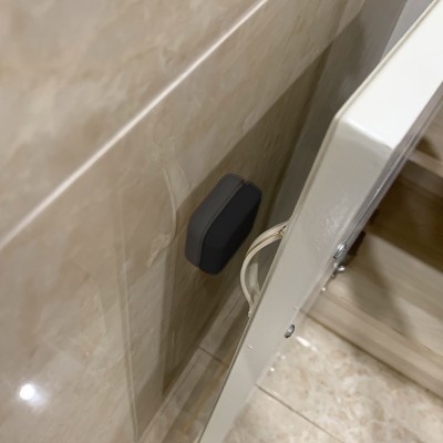 Προστατευτικό Αυτοκόλλητο Τοίχου Πόρτας από Σιλικόνη Τετράγωνο Μαύρο 3.5x3.5cm