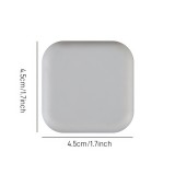 Προστατευτικό Αυτοκόλλητο Τοίχου Πόρτας από Σιλικόνη Τετράγωνο Γκρι 3.5x3.5cm