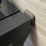 Προστατευτικό Αυτοκόλλητο Τοίχου Πόρτας από Σιλικόνη Τετράγωνο Γκρι 3.5x3.5cm