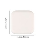 Προστατευτικό Αυτοκόλλητο Τοίχου Πόρτας από Σιλικόνη Τετράγωνο Λευκό 3.5x3.5cm