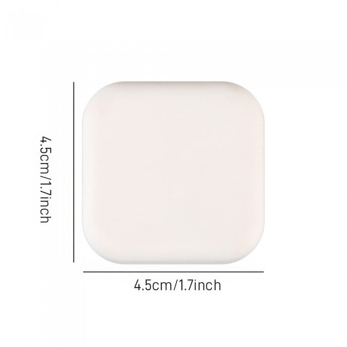 Προστατευτικό Αυτοκόλλητο Τοίχου Πόρτας από Σιλικόνη Τετράγωνο Λευκό 3.5x3.5cm