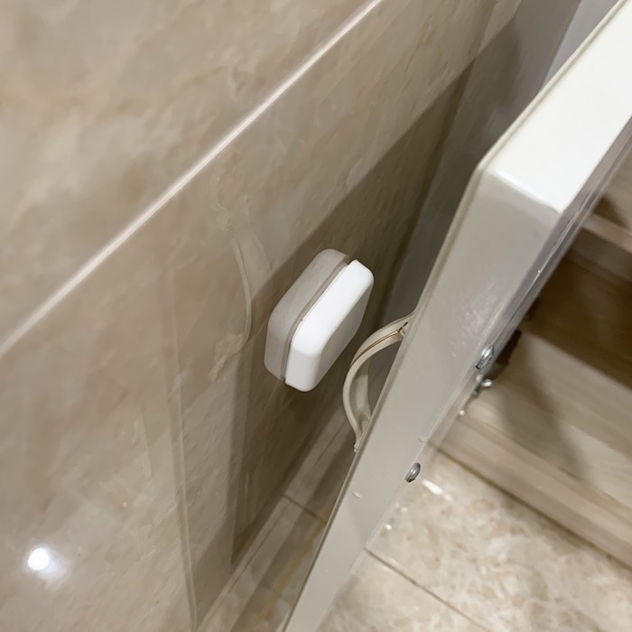 Προστατευτικό Αυτοκόλλητο Τοίχου Πόρτας από Σιλικόνη Τετράγωνο Λευκό 3.5x3.5cm