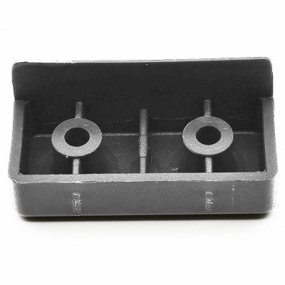 Πέλμα για Πλαϊνά Μελαμίνης 18mm με Διαστάσεις 45mm x 20mm Γκρί