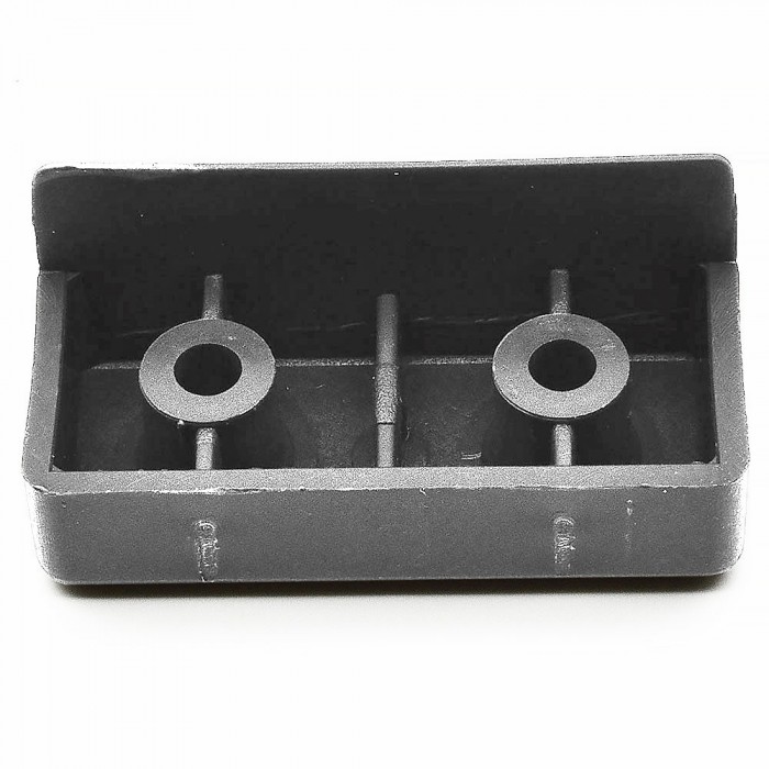 Πέλμα για Πλαϊνά Μελαμίνης 18mm με Διαστάσεις 45mm x 20mm Γκρί