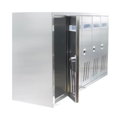 Γραμματοκιβώτια Σειράς Κίνας 5 Θέσεων 522x175x300mm Ασημί G5PA