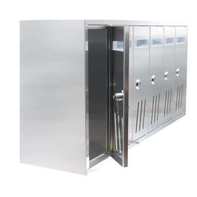 Γραμματοκιβώτια Σειράς Κίνας 6 Θέσεων 621x175x300mm Ασημί G6PA