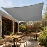 Δίχτυ Σκίασης Εξωτερικού Χώρου 3x4m Γκρι 140gr/m² με Μπουντούζια Περιμετρικά