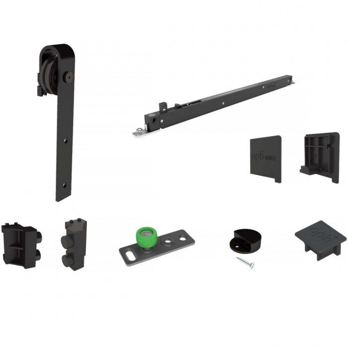 Σύστημα για συρόμενη  Ξύλινη Πόρτα Τύπου Αχυρώνα OPK Navigator ως 120cm Πλάτος Πόρτας 80kg Βάρος και 35-45mm Πάχος Ξύλου