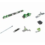 Σύστημα Ολίσθησης Χωνευτής Ξύλινης Πόρτας ≥580mm Πλάτος και 80Kg Βάρος για 35-45mm Πάχος Ξύλου Spaceship 80