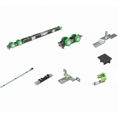 Σύστημα Ολίσθησης Χωνευτής Ξύλινης Πόρτας ≥580mm Πλάτος και 80Kg Βάρος για 35-45mm Πάχος Ξύλου Spaceship 80