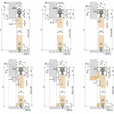 Σύστημα Ολίσθησης Επιτοίχιας Ξύλινης Πόρτας ≥580mm Πλάτος και 80Kg Βάρος για ≤40mm Πάχος Ξύλου Spaceship 80