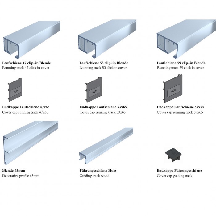 Σύστημα Ολίσθησης Επιτοίχιας Ξύλινης Πόρτας ≥580mm Πλάτος και 80Kg Βάρος για ≤40mm Πάχος Ξύλου Spaceship 80