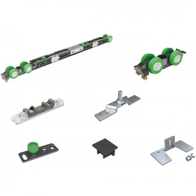 Σύστημα Ολίσθησης Επιτοίχιας Ξύλινης Πόρτας ≥580mm Πλάτος και 80Kg Βάρος για ≤40mm Πάχος Ξύλου Spaceship 80