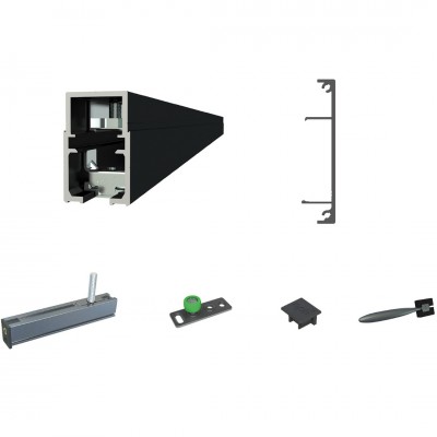 Σύστημα Ολίσθησης Ηλεκτρομαγνητικό για Ξύλινη Πόρτα ≥730mm Πλάτος και 100kg Βάρος Πόρτας για Ξύλο ≥30mm E-Space Ηλεκτρομαγνητική