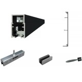 Σύστημα Ολίσθησης Ηλεκτρομαγνητικό για Γυάλινη Πόρτα ≥730mm Πλάτος και 100kg Βάρος Πόρτας για Γυαλί 8-10mm E-Space Ηλεκτρομαγνητική