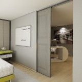 Σύστημα Ολίσθησης Ηλεκτρομαγνητικό για Ξύλινη Πόρτα ≥730mm Πλάτος και 100kg Βάρος Πόρτας για Ξύλο ≥30mm E-Space Ηλεκτρομαγνητική