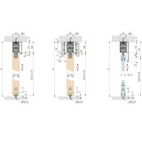 Σύστημα Ολίσθησης Ηλεκτρομαγνητικό για Ξύλινη Πόρτα ≥730mm Πλάτος και 100kg Βάρος Πόρτας για Ξύλο ≥30mm E-Space Ηλεκτρομαγνητική