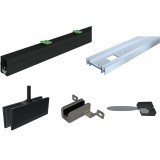 Σύστημα Ολίσθησης Ηλεκτρομαγνητικό για Χωνευτή Γυάλινη Πόρτα ≥730mm Πλάτος και 100kg Βάρος Πόρτας για Γυαλί 8-10mm Πάχος E-Space Χωνευτή Γυάλινη