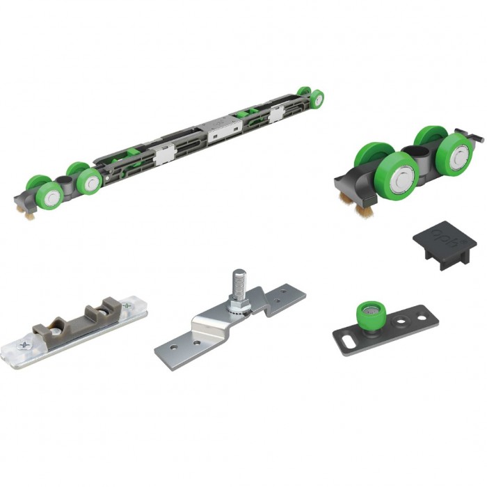 Σύστημα Ολίσθησης Οροφής OPK Ξύλινης Πόρτας για Πλάτος Φύλου από 58cm - 100cm 80Kg Βάρος και 35-45mm Πάχος ξύλου Spaceship 80