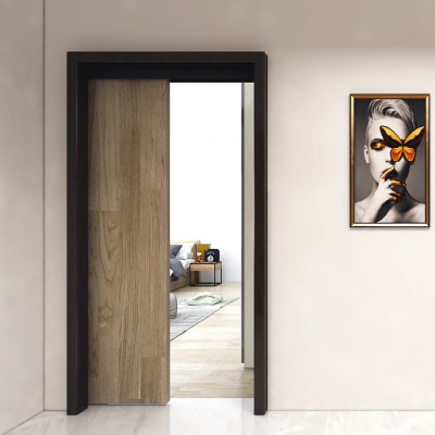 Σύστημα Ολίσθησης Οροφής OPK Ξύλινης Πόρτας για Πλάτος Φύλου από 58cm - 100cm 80Kg Βάρος και 35-45mm Πάχος ξύλου Spaceship 80