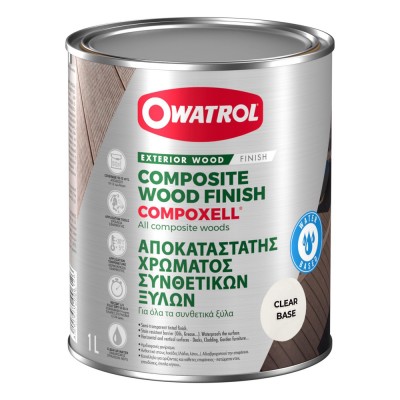 Αποκαταστάτης Χρώματος Συνθετικών Ξύλων 1lt Διάφανο Owatrol COMPOXELL