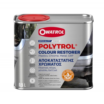 Αποκαταστάτης Χρώματος για πλαστικά, μέταλλο. πέτρα κτλ και  Ξεθαμπωτής Φαναριών Owatrol Polytrol 500ml