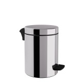 Χαρτοδοχείο 5 Lit, Soft Close - Inox, Pam & Co, Ø20 x H28 (cm), 05-136-001