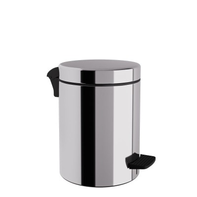 Χαρτοδοχείο 5 Lit, Soft Close - Inox, Pam & Co, Ø20 x H28 (cm), 05-136-001