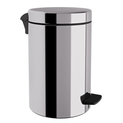 Χαρτοδοχείο 12 Lit, Soft Close - Inox, Pam & Co, Ø25 x H40 (cm), 12-300-001