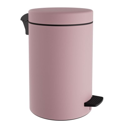 Χαρτοδοχείο 12 Lit, Soft Close - Matt Pink, Pam & Co, Ø25 x H40 (cm), 12-090-303