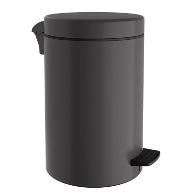 Χαρτοδοχείο 12 Lit, Soft Close - Matt Anthracite, Pam & Co, Ø25 x H40 (cm), 12-090-113