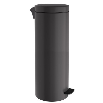 Χαρτοδοχείο 30 Lit, Soft Close - Matt Anthracite, Pam & Co, Ø25 x H65 (cm), 2565-113