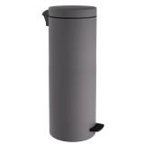 Χαρτοδοχείο 30 Lit, Soft Close - Matt Concrete Grey, Pam & Co, Ø25 x H65 (cm), 2565-163