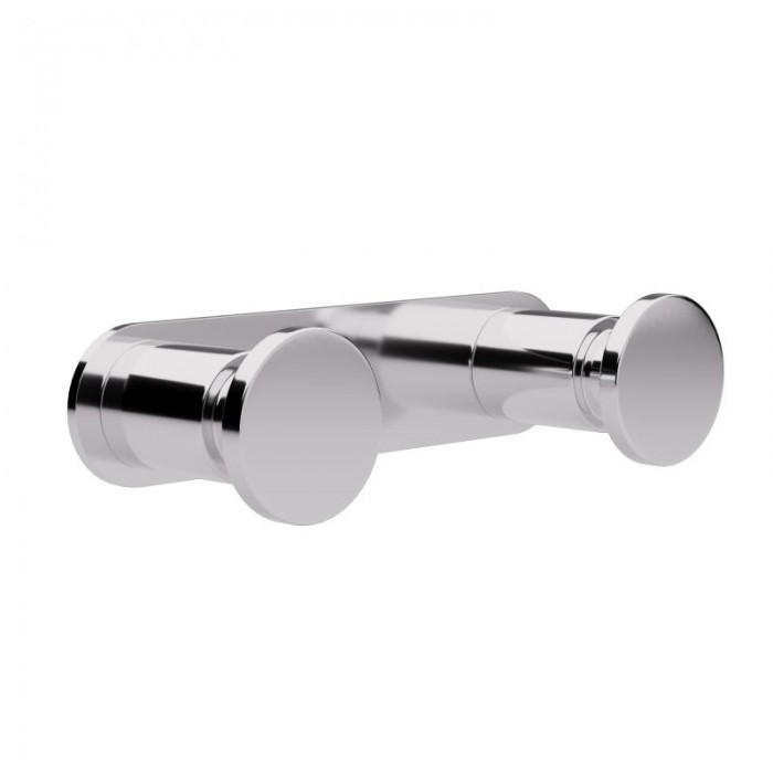 Άγκιστρο Διπλό - Chrome, Pam & Co, W12 x D3,5 x H2,5 (cm), 70-001