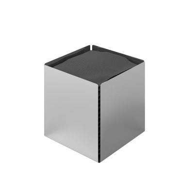 Θήκη Χαρτομάντηλων Κύβος - Inox, Pam & Co, W13 x D13 x H13 (cm), 123-001