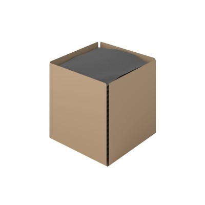 Θήκη Χαρτομάντηλων Κύβος - Matt Beige, Pam & Co, W13 x D13 x H13 (cm), 123-103
