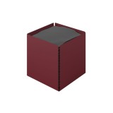 Θήκη Χαρτομάντηλων Κύβος - Matt Bordeaux, Pam & Co, W13 x D13 x H13 (cm), 123-153