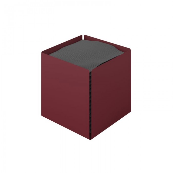 Θήκη Χαρτομάντηλων Κύβος - Matt Bordeaux, Pam & Co, W13 x D13 x H13 (cm), 123-153